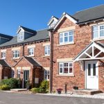 Row of houses in a housing Development