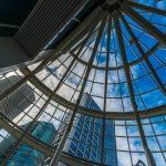 glass roof commercial building